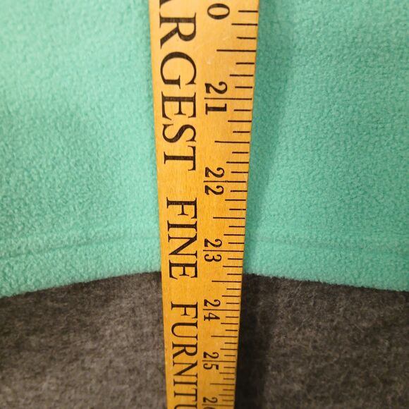 Talbots Quilt Detail Fleece Full Zip Jacket Women's Petite Small Green - Picture 12 of 12